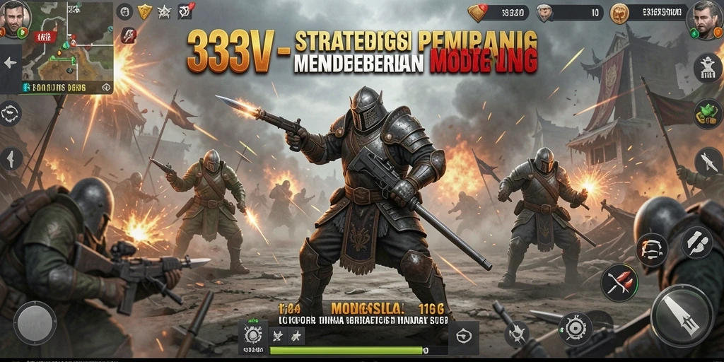 Tampilan gameplay mendebarkan dalam pertempuran SLG 333V.