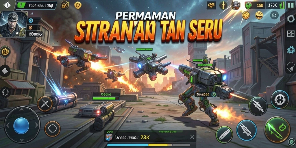 Tampilan gameplay seru dan menantang di 73K.