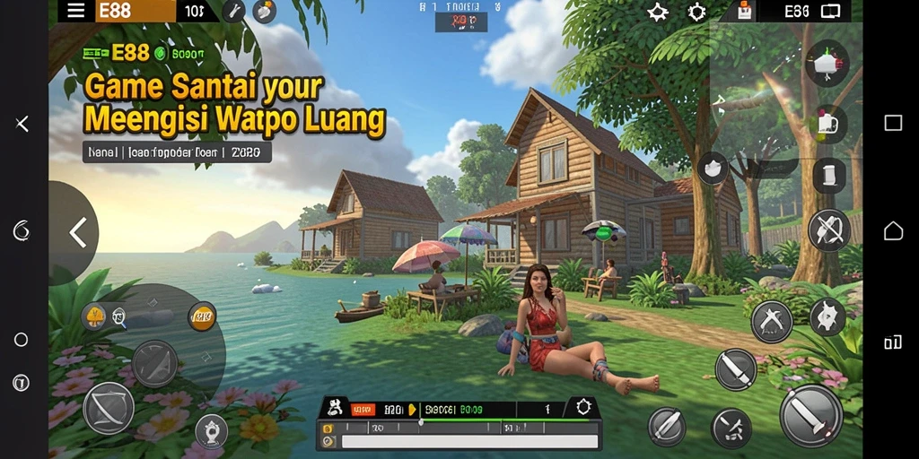 Screenshot menampilkan gameplay E88 yang menyenangkan dan penuh warna.