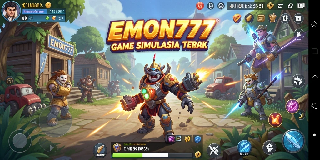 Tampilan gameplay EMON777 yang menarik menampilkan aksi simulasi yang seru.