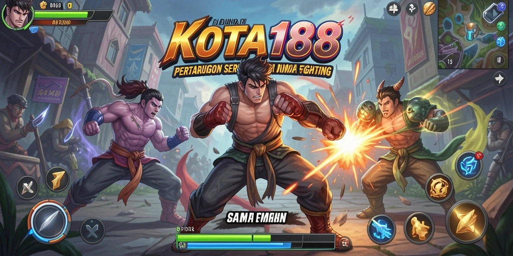 Tampilan gameplay KOTA188 yang intens dan menegangkan.