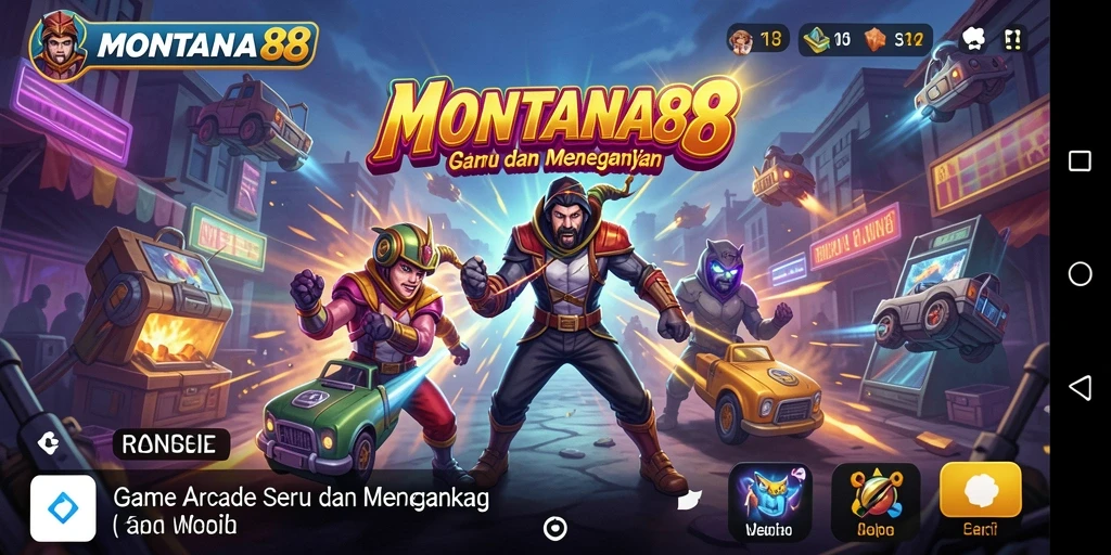 Tampilan gameplay MONTANA88 yang penuh aksi dan seru.