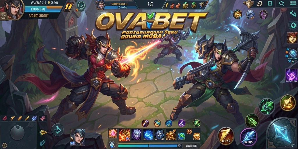 Tangkapan layar dari gameplay intens di OVABET.