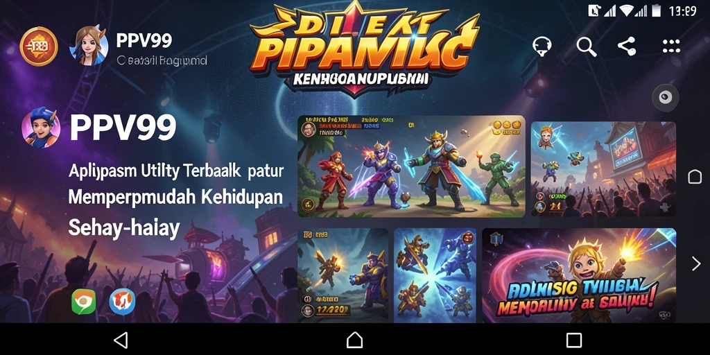 Tampilan antarmuka intuitif dan fitur lengkap PPV99.
