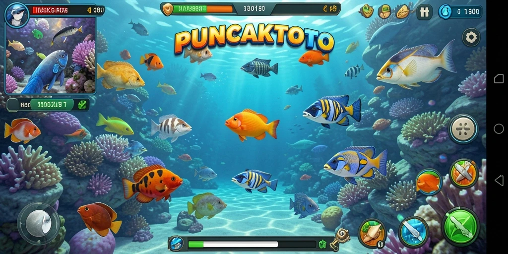 Tampilan gameplay PUNCAKTOTO yang seru dan menantang.