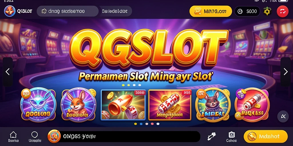 Tampilan gameplay QQSLOT yang kaya dan berwarna.