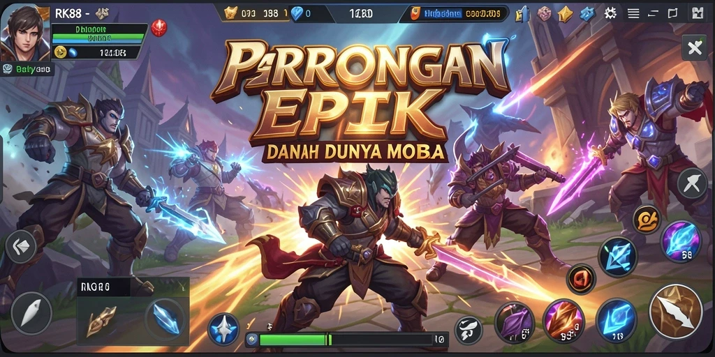 Tampilan pertarungan seru dan karakter unik dalam RK88