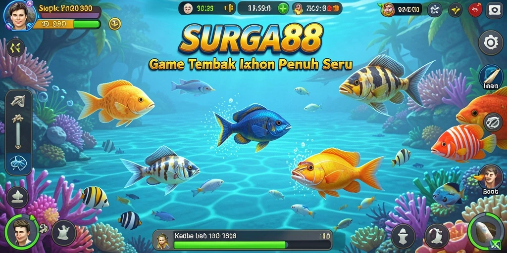 Tangkapan layar gameplay SURGA88 yang menarik dan penuh aksi Tembak Ikan.