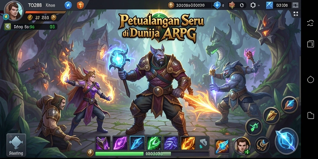 Screenshot utama TO288 menampilkan aksi seru dalam gameplay ARPG.