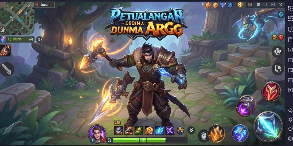 Tangkapan layar V21 menampilkan aksi seru dalam pertarungan ARPG.